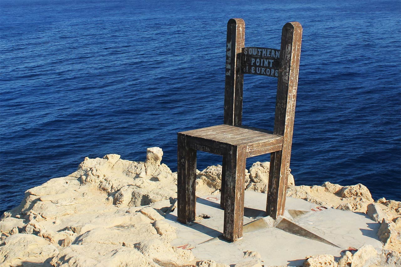 Gavdos szék, Európa és Görögország legdélebbi pontja