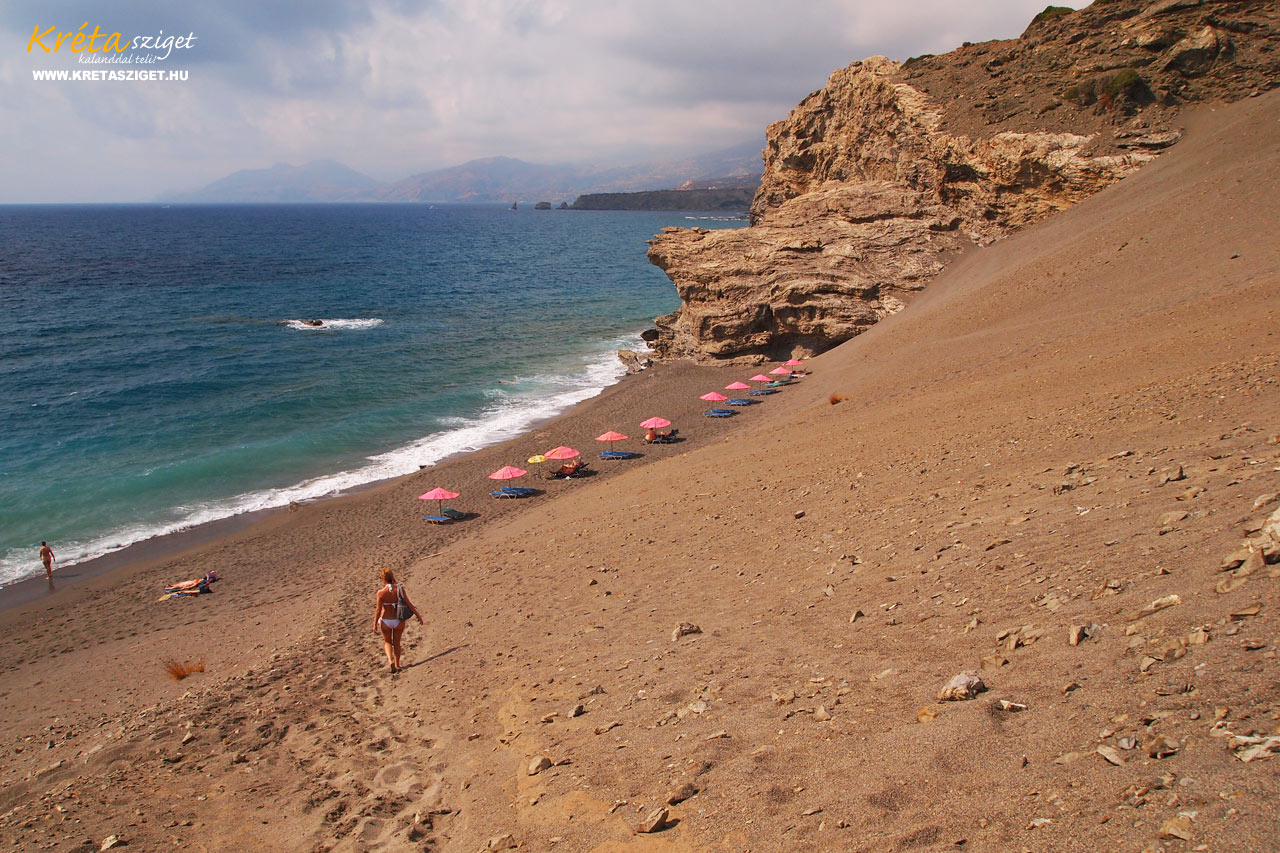 Agios Pavlos homokdűnéi (St. Paul's Sandhills beach) Dél-Kréta strandjai