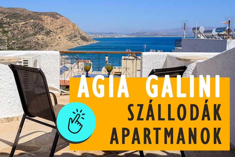 Agia Galini szállás apartman szálloda