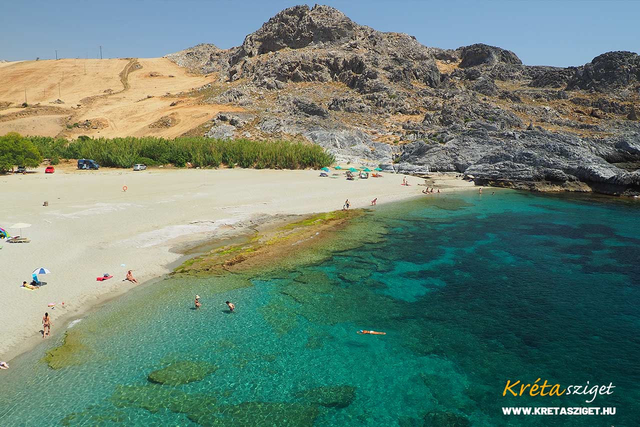 Ammoudi beach Dél-Kréta strandjai