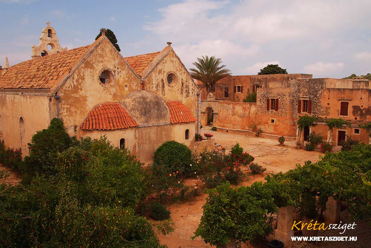 Arkadi kolostor, Arkadi Monastery Nyugat-Kréta Crete Rethymno