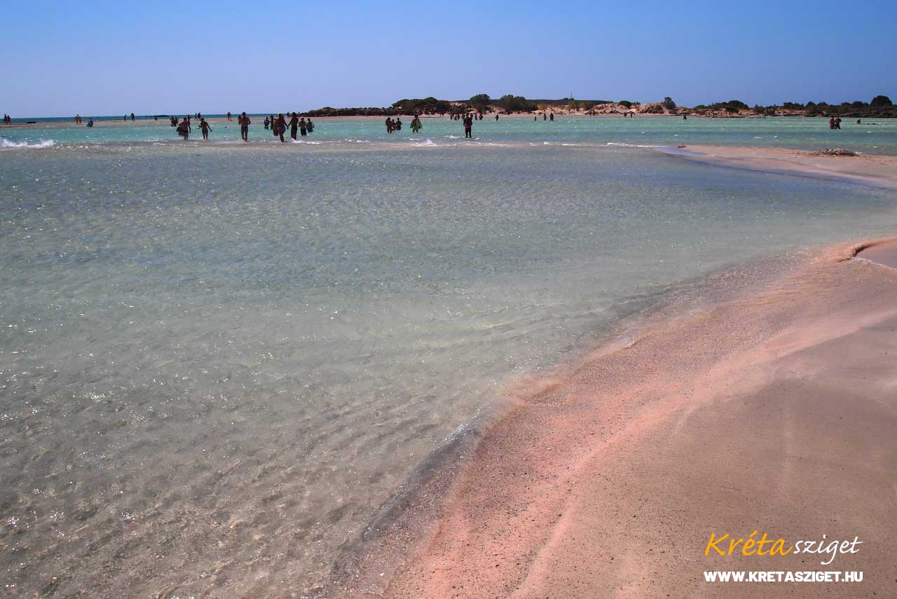 Elafonissi rózsaszín homok, Kréta szigetén