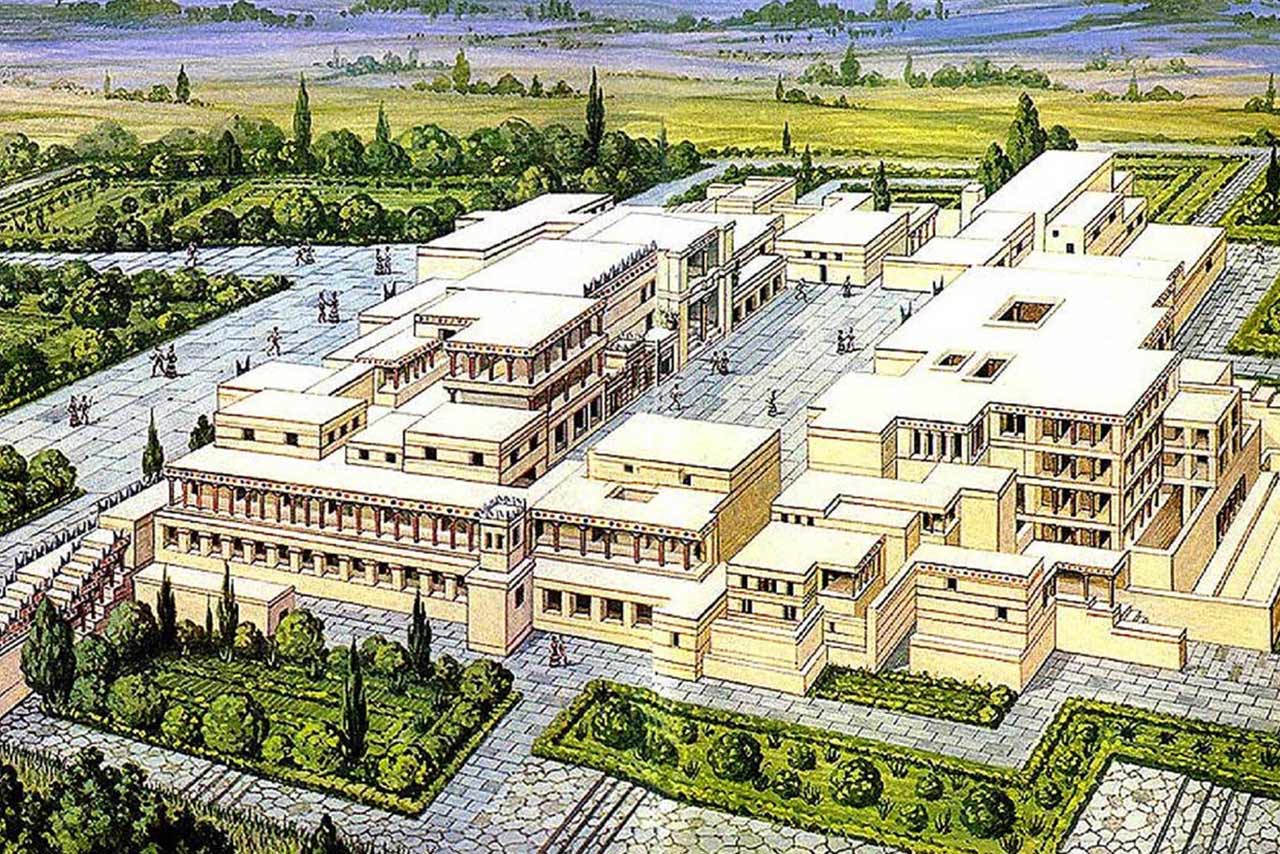 A Knosszoszi labirintus és a Minótaurusz története, Mínosz király palota