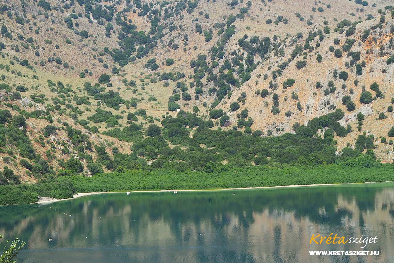 Kournas lake (Kournas tó) Rethymno Kréta sziget