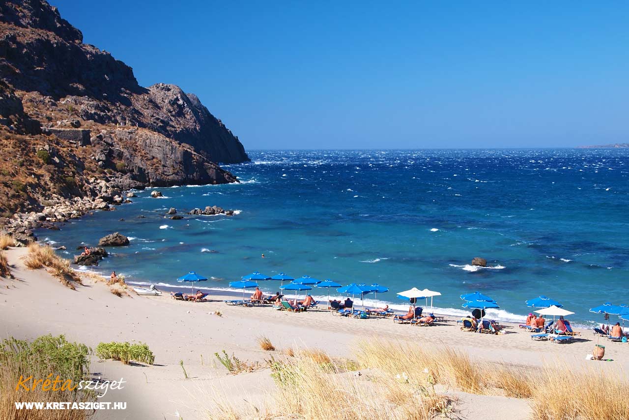 Kréta sziget nudista strand (Plakias beach), Rethymno régió