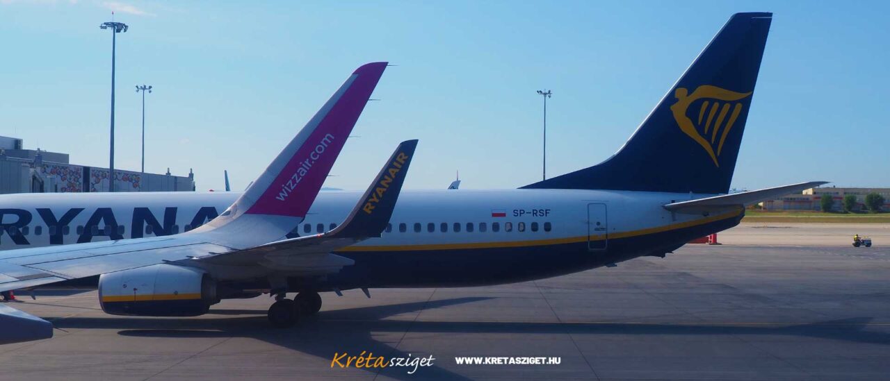 Kréta repülőjáratok (Wizzair, Ryanair, Aegean, Olympic, charter, smartwings)