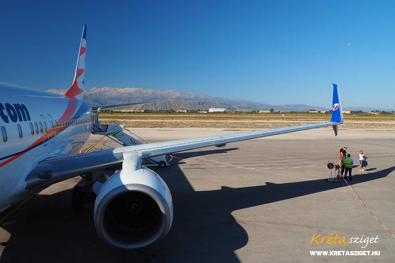 Kréta repülőtér információk Chania, Heraklion repülőterek