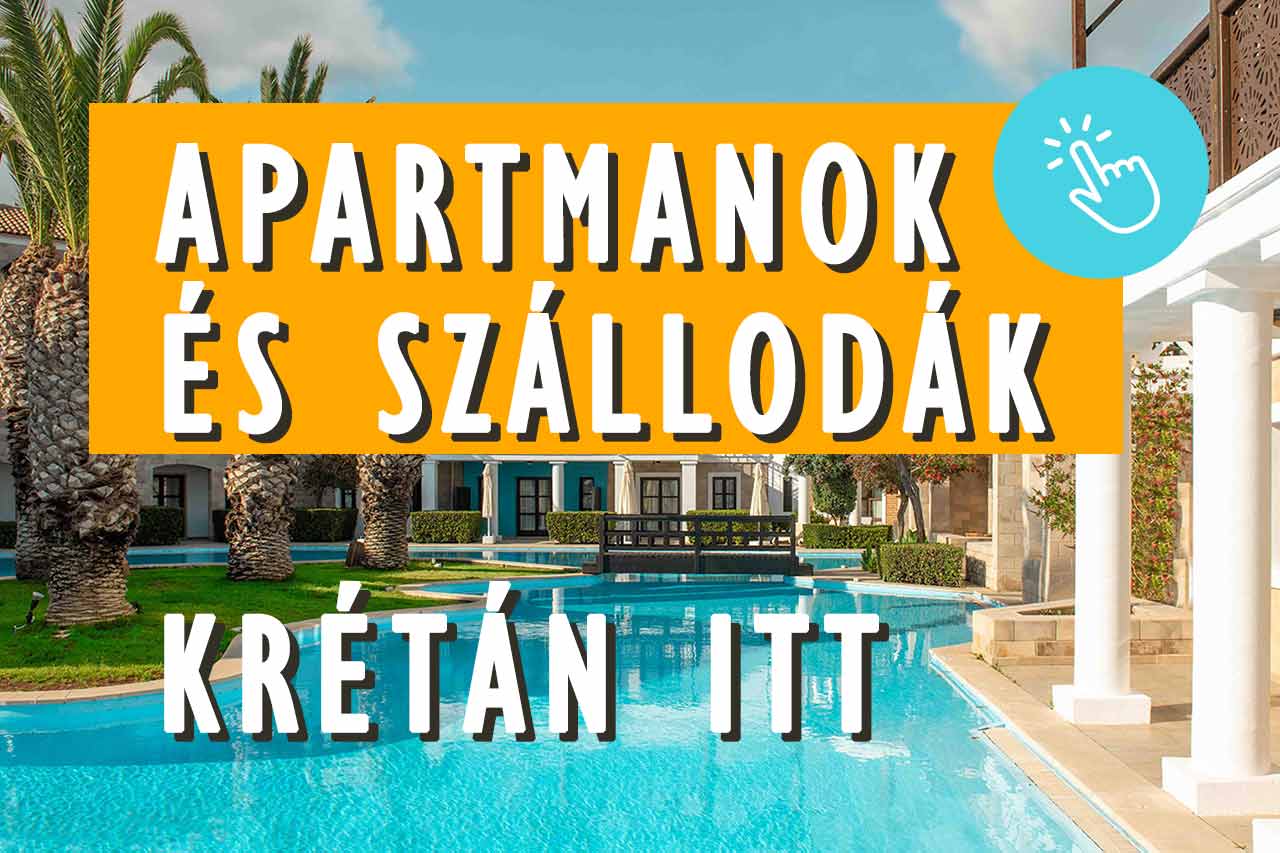 A legjobb apartmanok és szállodák Kréta szigeten Görögországban
