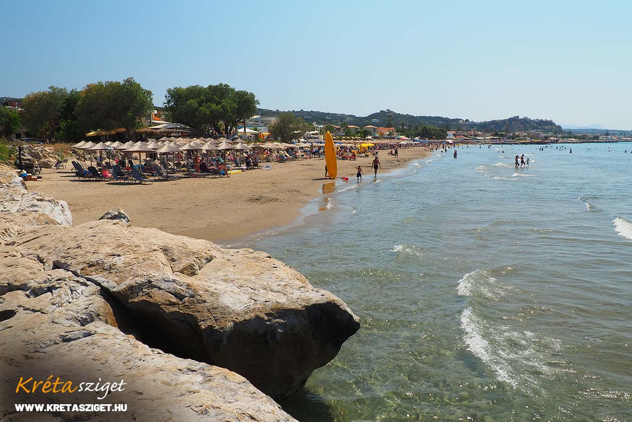 Kréta tenger hőmérséklet júniusban, Agia Marina strand