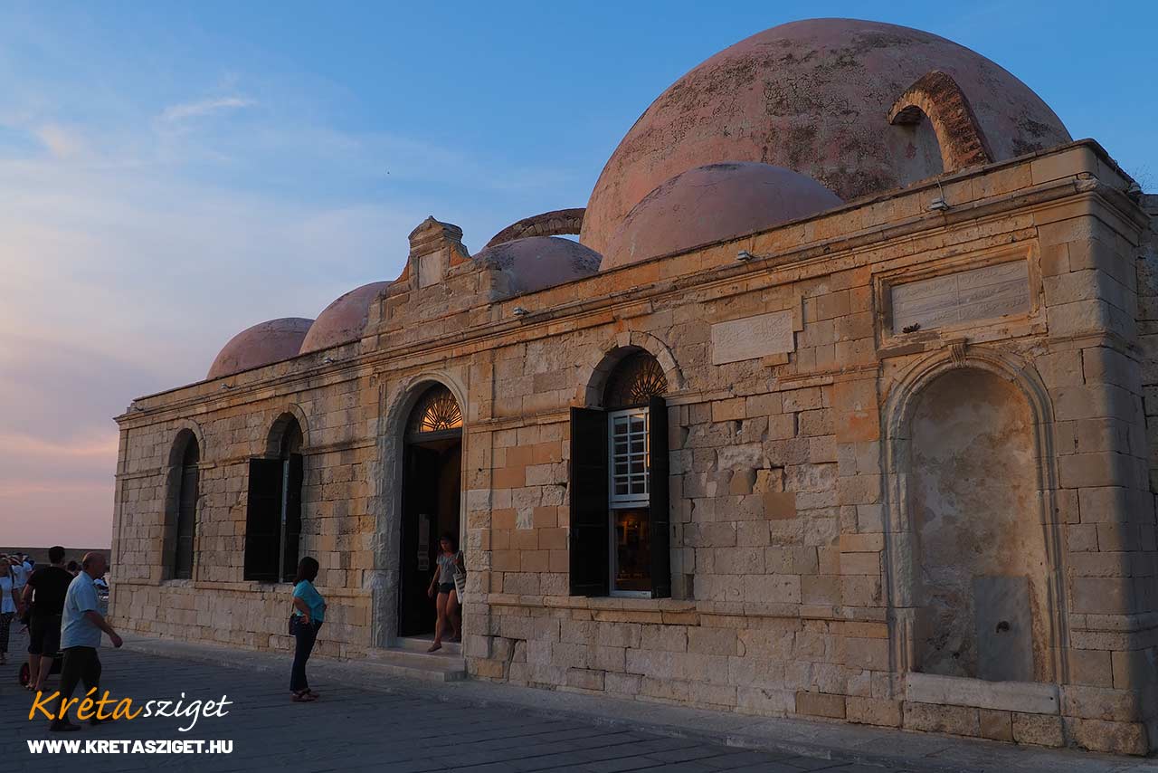 Kücük Hasan pasa mecset (Giali Tzamisi, Kyuchuk Hassan Pasha Mosque) Nyugat Kréta Chania látnivalói