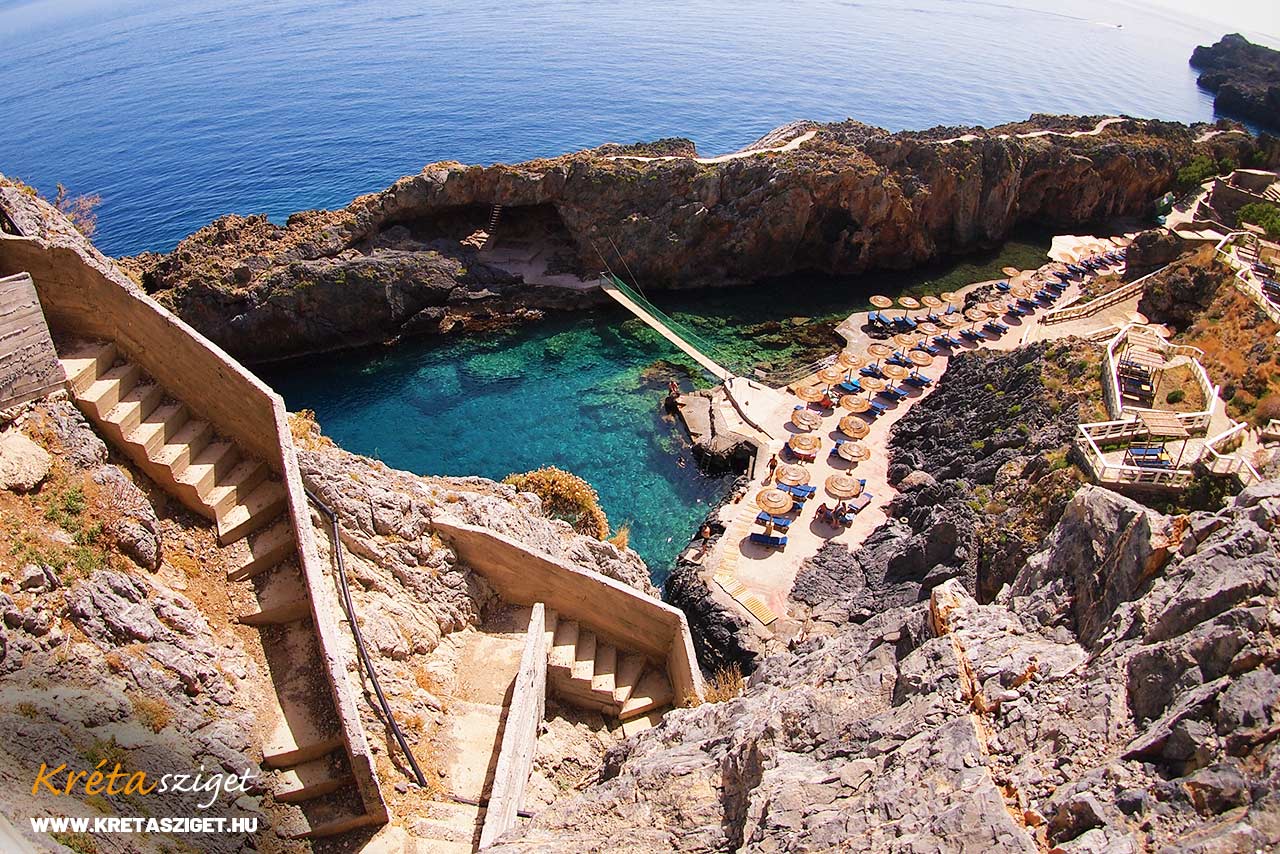 Pirate's Fjord beach Kalypso Cretan Village & Spa Hotel