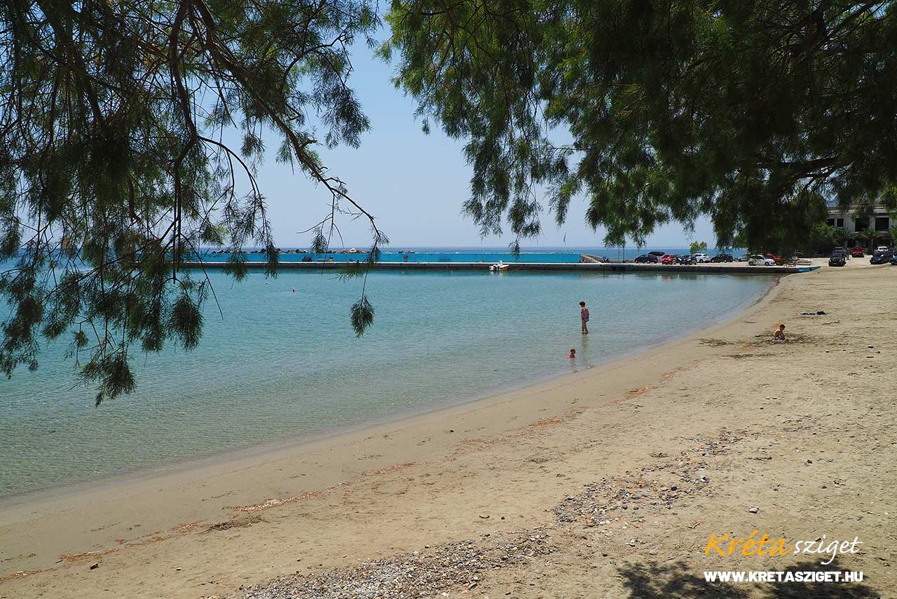Plakias kikötő strand Nyugat-Kréta