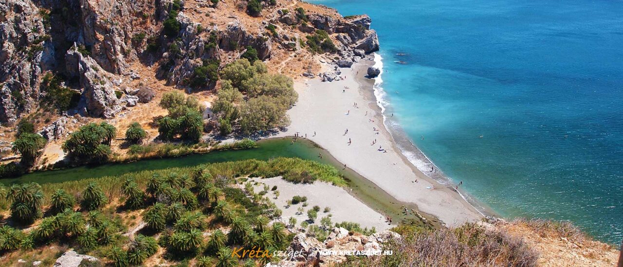 Preveli beach, Nyugat-Kréta strandjai