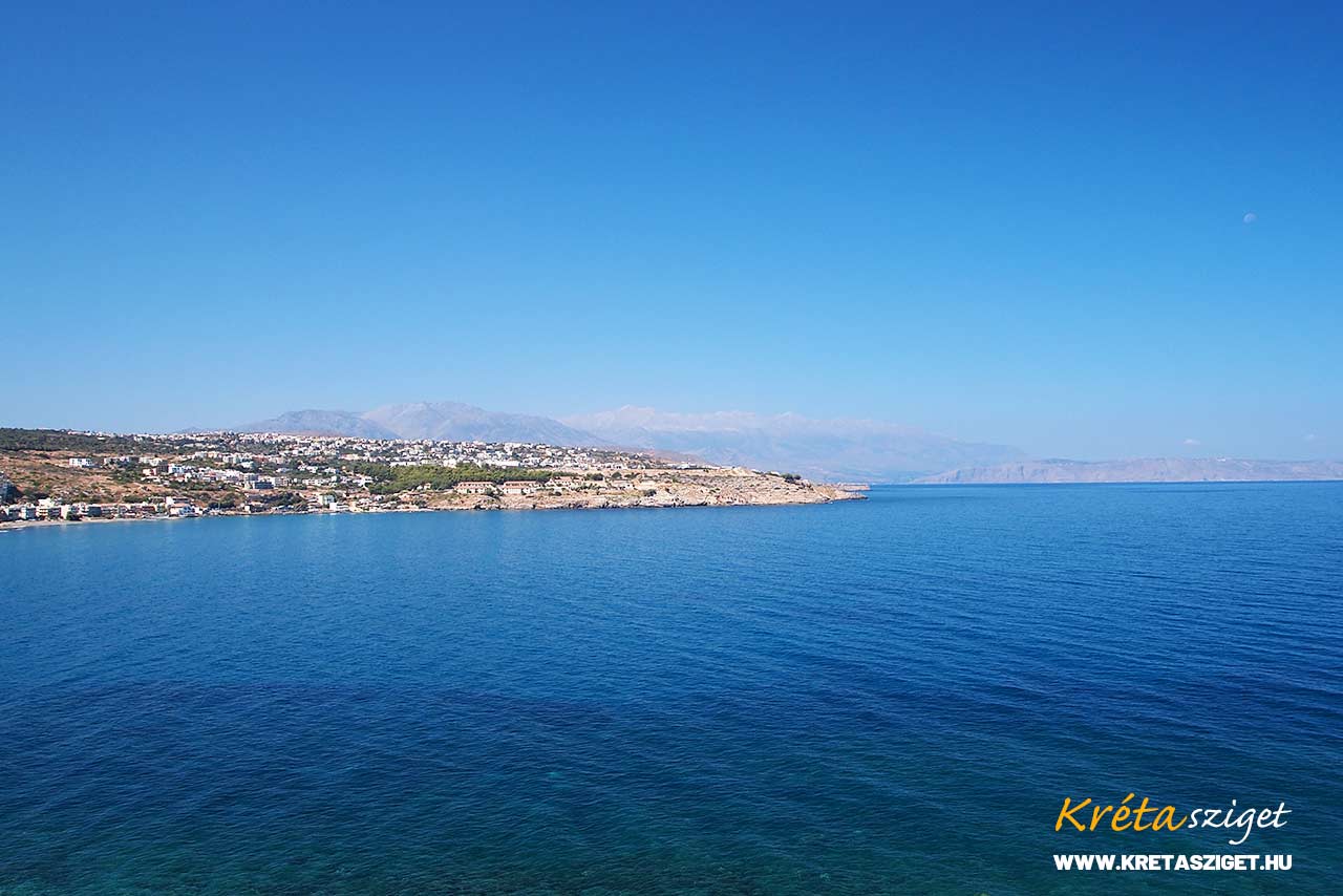 Rethymno város nyugati része Krétán