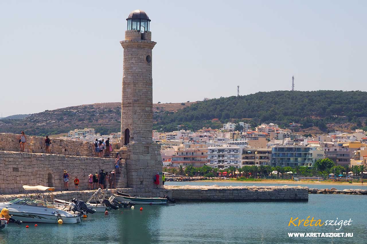 Rethymno világítótorony (Rethymno venetian lighthouse) Nyugat-Kréta látnivalók