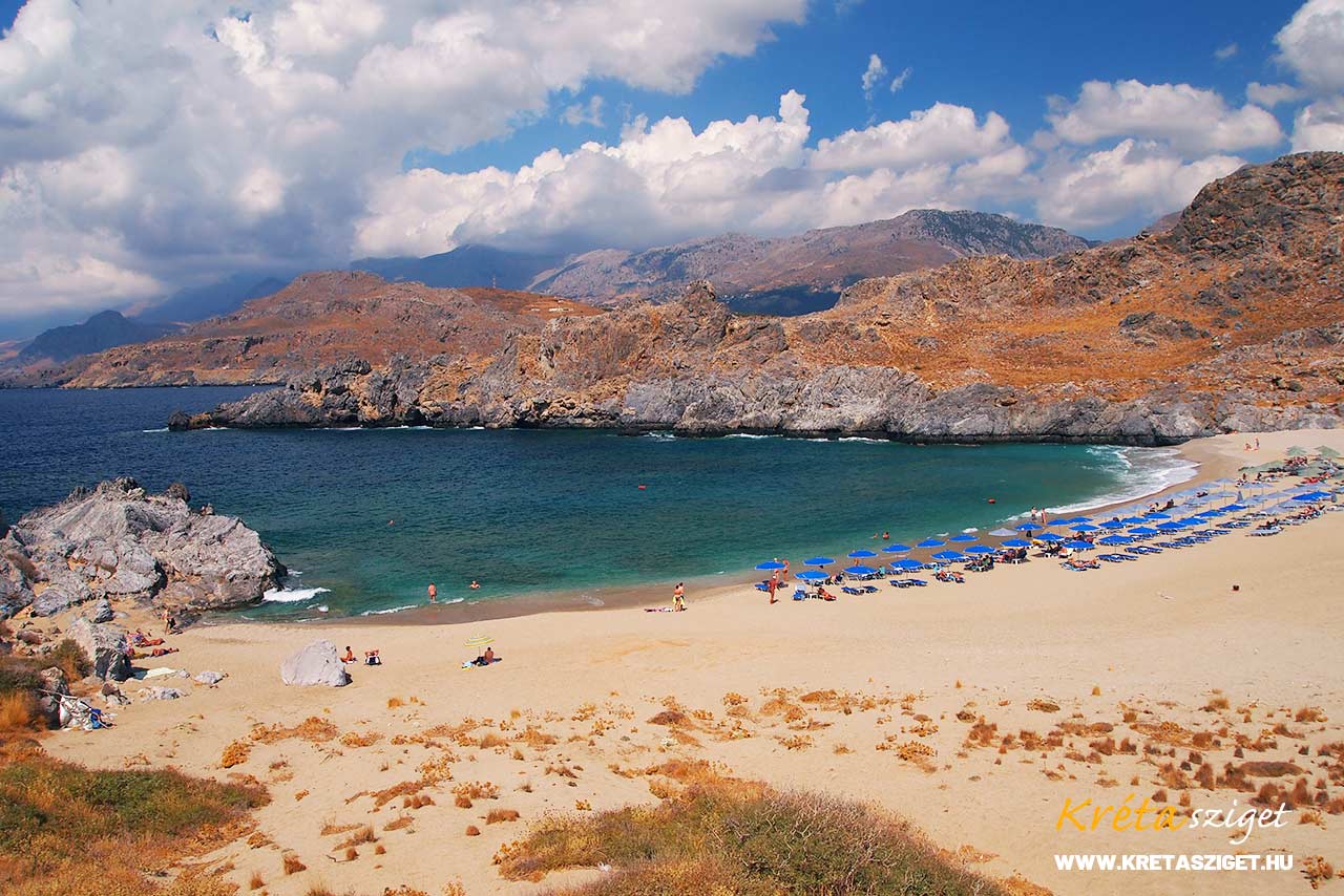 Skinaria beach Kréta sziget, Rethymno régió